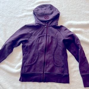 lululemon Purple Zip Up Jacket Size 10- Missing Size Tag